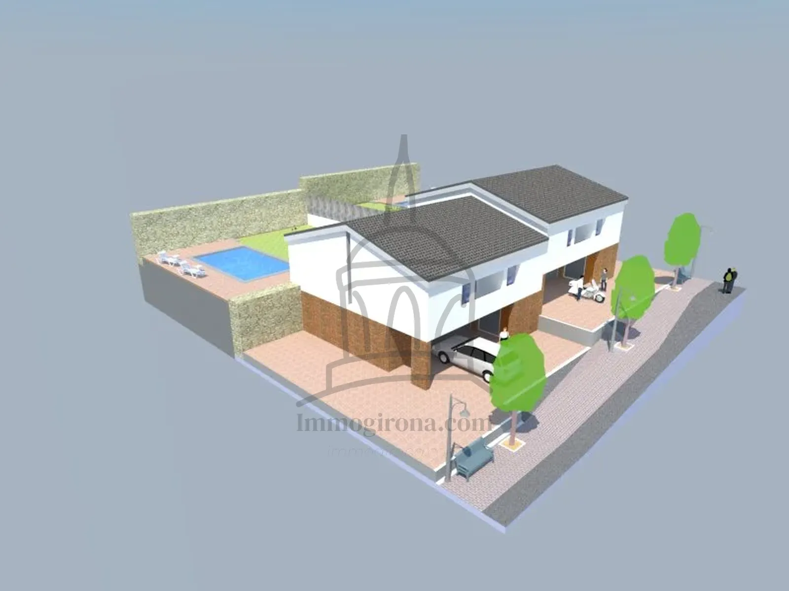 🏡 Dues parcel·les edificables amb projecte per a dues cases amb jardí i piscina – Sant Hilari Sacalm